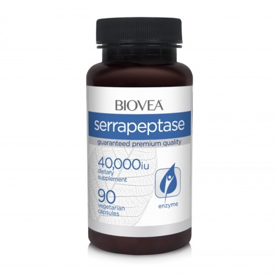 Biovea Serrapeptase 40 000IU - Серапептаза - 90 caps на супер цена