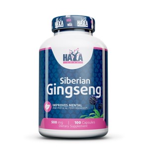 Haya Labs Siberian Ginseng 500 мг / 100 капсули Haya Labs Siberian Ginseng 500 мг / 100 капсули