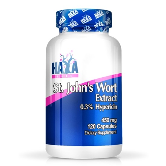Haya Labs St. John's Wort - Екстракт от Жълт кантарион 450mg / 120 tabs на супер цена