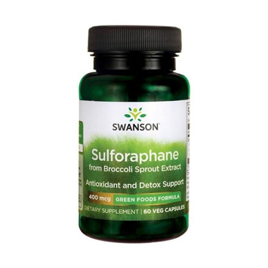 Swanson Sulforaphane from Broccoli Sprout Extract 400 мг / 60 капсули на супер цена