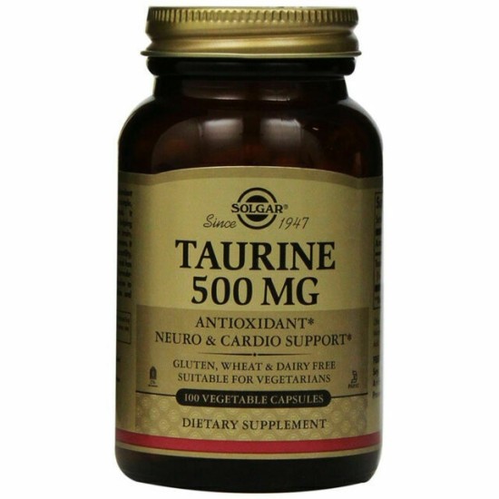 Solgar Taurine 500 mg, 100 vcaps на супер цена