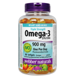 Webber Naturals TRIPLE STRENGTH Omega-3 EPA/DHA 1425 mg 80 softgels на супер цена