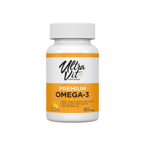 UltraVit Premium Omega 3 - Омега 60 гел капсули на супер цена