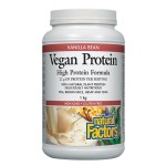 Natural Factors Vegan Protein (Растителен протеин) 1000 g / Vanilla Bean на супер цена