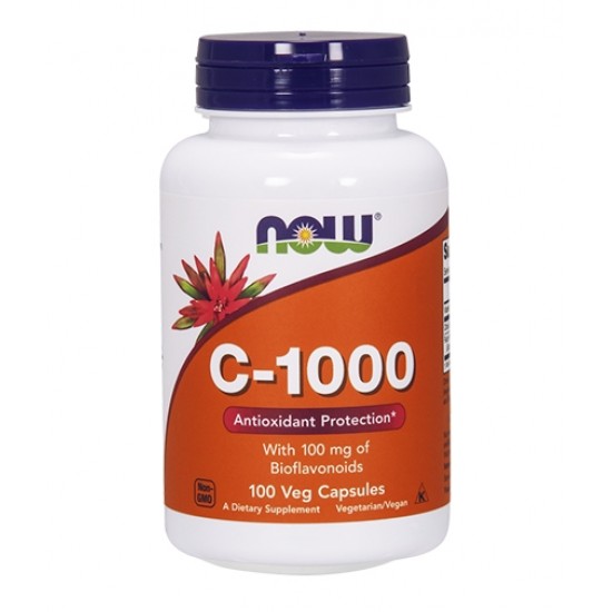 NOW Vitamin C-1000 / with 100 мг Bioflavonoids / 100 капсули на супер цена
