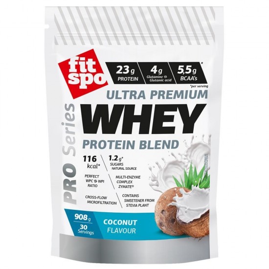 Fit Spo Whey Protein Powder - Coconut 908 гр на супер цена
