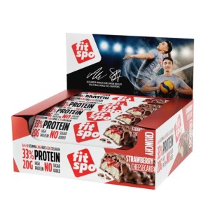 Fit Spo Crunchy Protein Bar Strawberry Cheesecake 12х60 гр