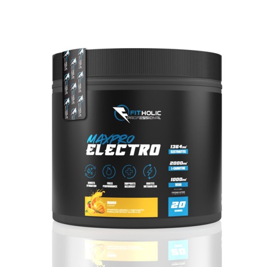 Fitholic Professional MaxPro Electro Electrolyte with BCAA, L-Carnitine & Green Tea 320 грама / 20 дози на супер цена