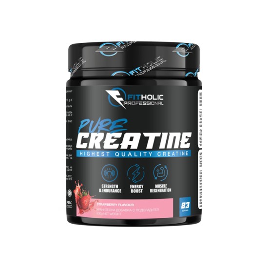 Fitholic Professional Pure Creatine 500 грама / 83 дози - овкусен креатин на супер цена