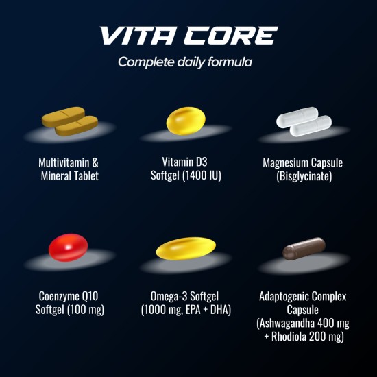 ᐉ Fitholic Professional Vita Core Multivitamin and Mineral Formula 30 ...