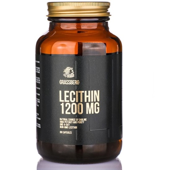 Grassberg Lecithin 1200 мг / 60 гел капсули на супер цена