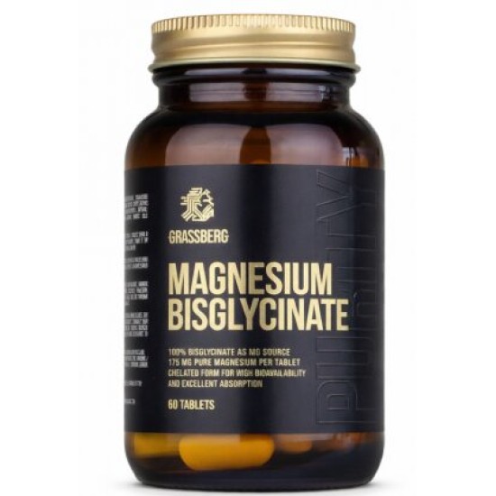 Grassberg Magnesium Bisglycinate 60 таблетки на супер цена