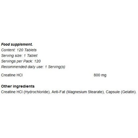 GymBeam Creatine HCL 120 капсули на супер цена