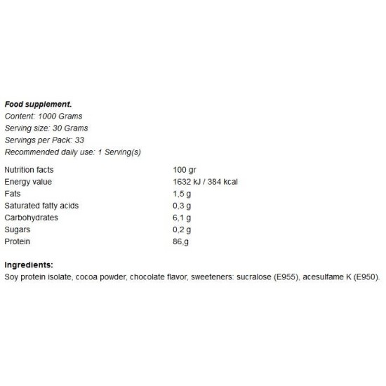 GymBeam Soy Protein Isolate 1000 гр на супер цена