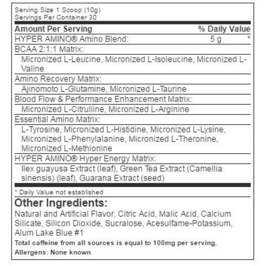 Gaspari Nutrition HyperAmino 300 гр на супер цена