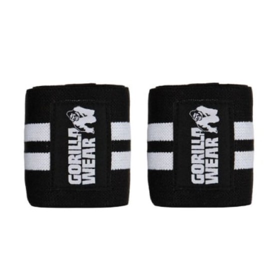 Gorilla Wear Ластични бинтове за глезени Ankle Wraps – Black/White на супер цена