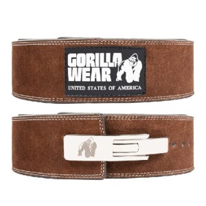 Gorilla Wear Трибойски кожен колан с лостов механизъм 4 Inch Leather Lever Belt – Brown