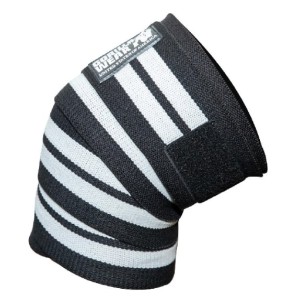 Gorilla Wear Ластични бинтове за крака Knee Wraps – Black/White – 200 cm