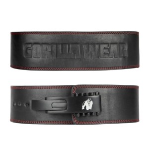 Gorilla Wear Премиум трибойски колан с лостов механизъм Gorilla Wear 4 Inch Premium Leather Lever Belt – Black