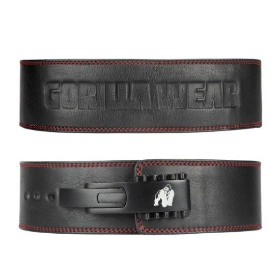 Gorilla Wear Премиум трибойски колан с лостов механизъм Gorilla Wear 4 Inch Premium Leather Lever Belt – Black на супер цена
