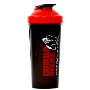 Gorilla Wear Шейкър с обем 1 л. Shaker XXL – Black/Red