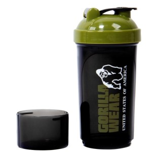 Gorilla Wear  Компактен шейкър с кутия за пудри Shaker Compact – Black/Army Green