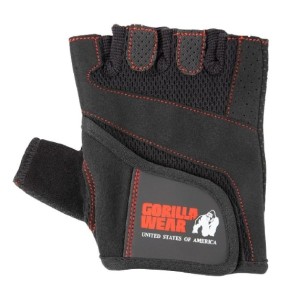 Gorilla Wear Дамски ръкавици за фитнес Women’s Fitness Gloves – Black/Red