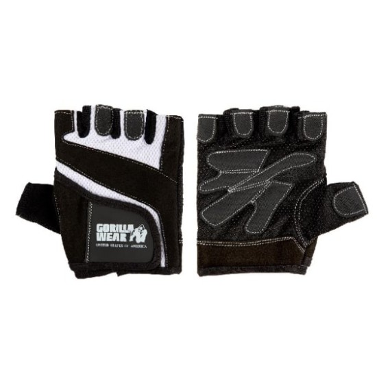 Gorilla Wear Дамски ръкавици за фитнес Women’s Fitness Gloves – Black/White на супер цена