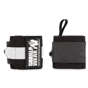 Gorilla Wear Ластични бинтове за китки Wrist Wraps Ultra – Black/White