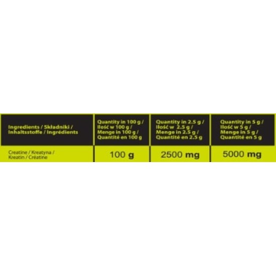 HERO.LAB Creatine Monohydrate Powder 1000 гр / 200 дози на супер цена