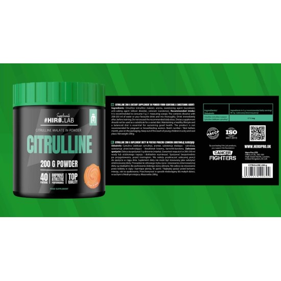 HERO LAB Citrulline 200 гр на супер цена