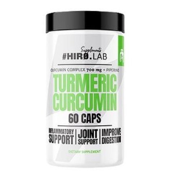 Hero.Lab Turmeric Curcumin 550 мг | with Black Pepper 60 капсули на супер цена