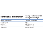 HS Labs COD LIVER OIL - 60 SOFTGELS на супер цена