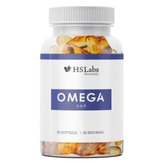 HS Labs Omega 3-6-9 30 гел капсули на супер цена