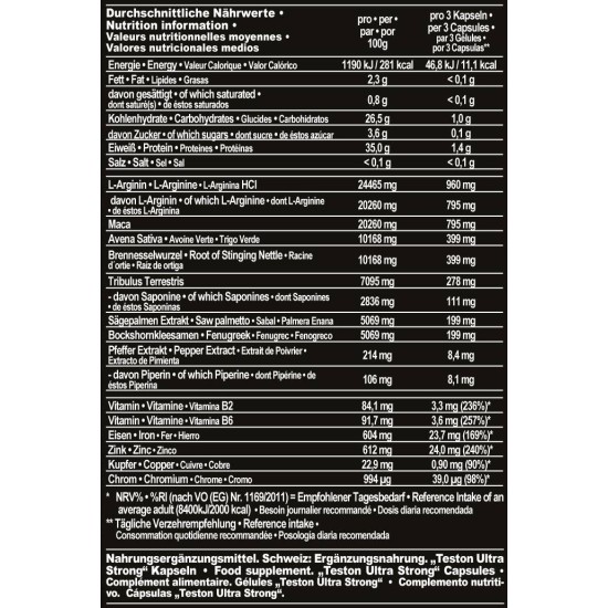 IronMaxx TESTON ULTRA STRONG - 180caps на супер цена