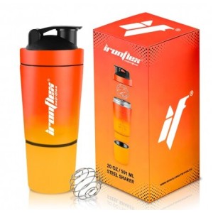 IronFlex Steel Shaker 591 мл - Orange-Yellow