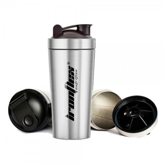IronFlex Steel Shaker 750 мл Silver на супер цена