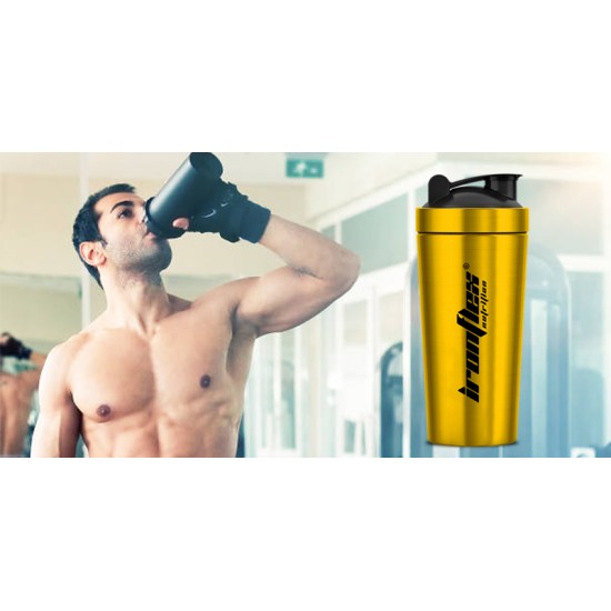 IronFlex Shaker Steel 750 мл gold на супер цена