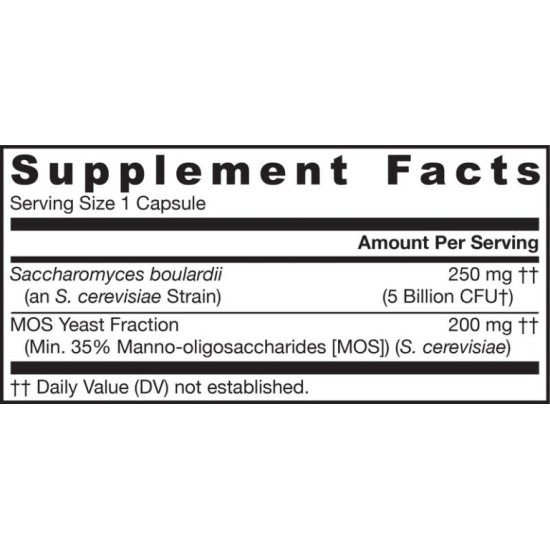 Jarrow Formulas Saccharomyces Boulardii + MOS 180 веге-капс на супер цена