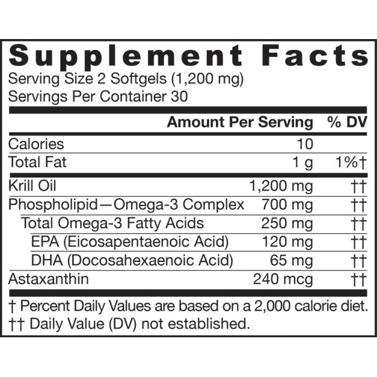 Jarrow Formulas Krill Oil 1200 мг / 60 гел капсули на супер цена