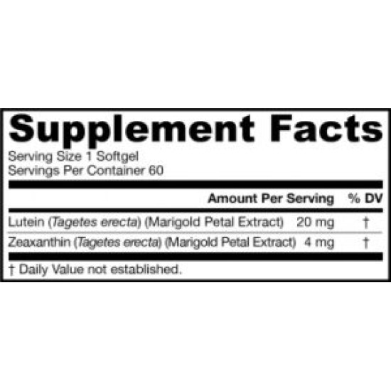 Jarrow Formulas Lutein ( лутеин и зеаксантин ) 60 гел-капс на супер цена
