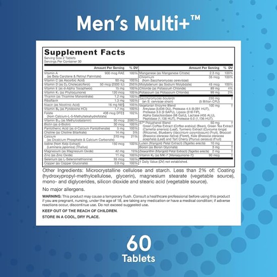 Jarrow Formulas Men`s Multi+ Multivitamin 60 таблетки на супер цена