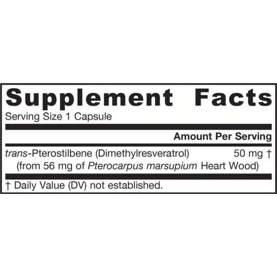 Jarrow Formulas Pterostilbene 50 мг / 60 капсули на супер цена