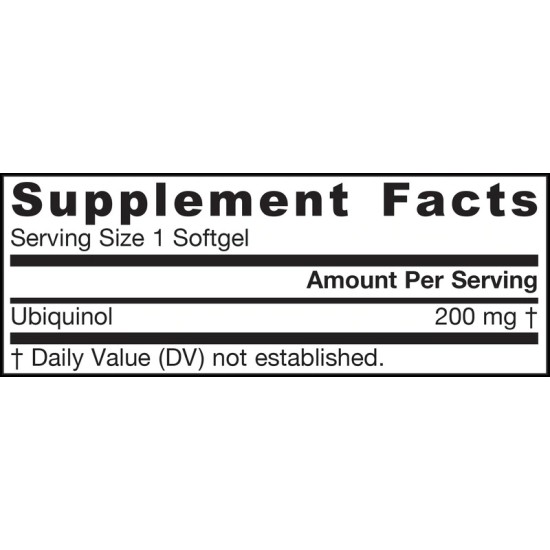 Jarrow Formulas Ubiquinol - QH-absorb® 200 мг / 60 гел капсули на супер цена