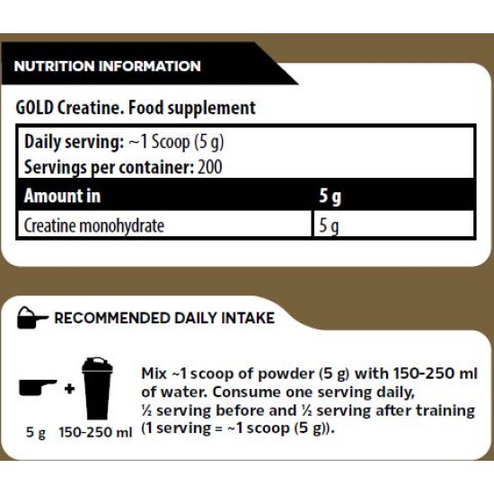 Kevin Levrone Gold Line / Gold Creatine Monohydrate 1000 гр на супер цена