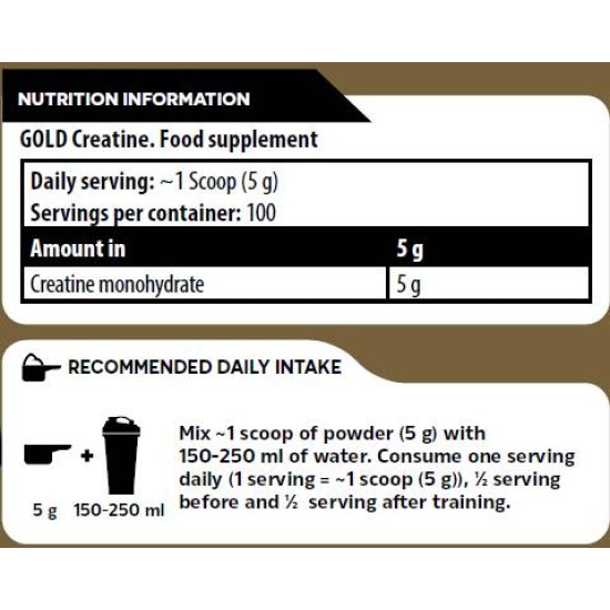 Kevin Levrone Gold Line / Gold Creatine Monohydrate 500 гр на супер цена