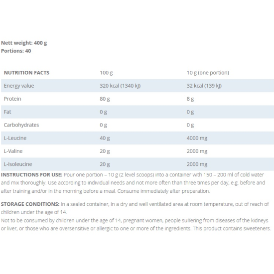 KFD Nutrition Premium BCAA 400 гр на супер цена