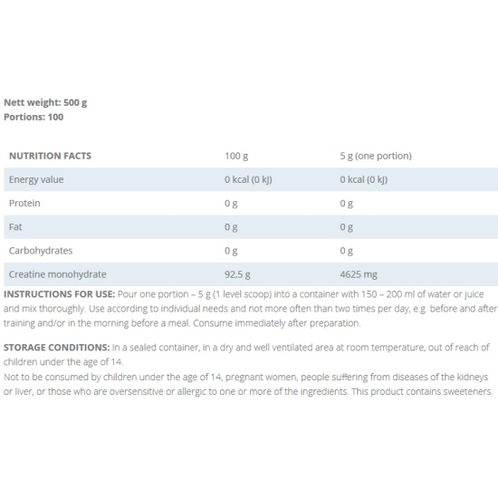 KFD Nutrition Premium Creatine / 500 гр на супер цена