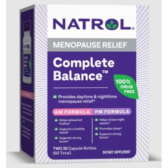 Natrol Complete Balance for Menopause AM/PM 2х30 капсули на супер цена