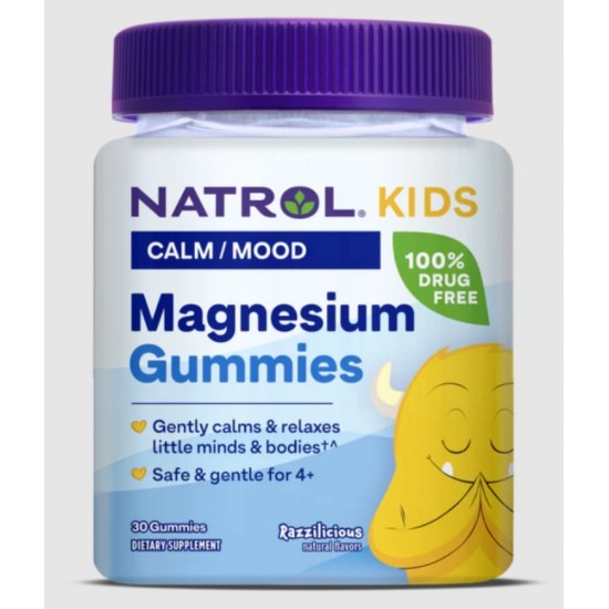 Natrol Kids Magnesium Gummies 30 дъвчащи таблетки на супер цена